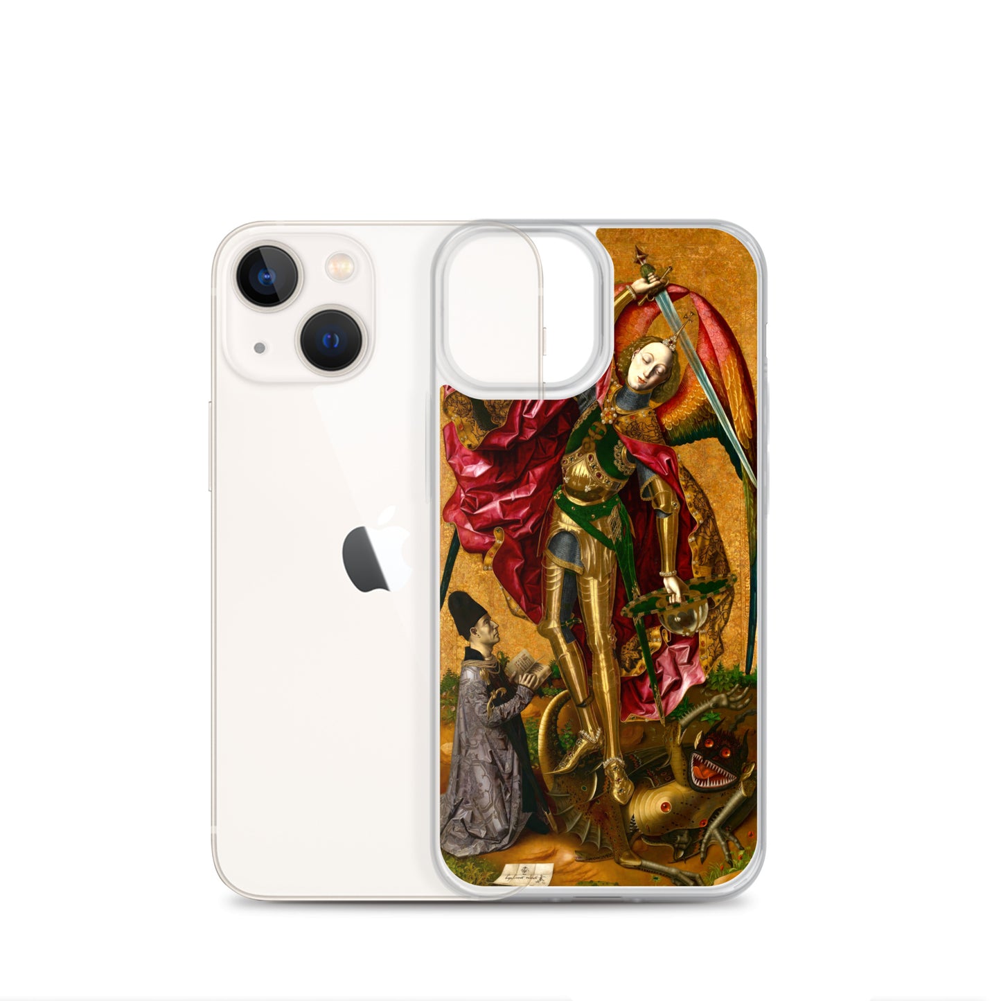 Saint Michael Triumphs over the Devil by Bartolome Bermejo [Clear Case for iPhone]