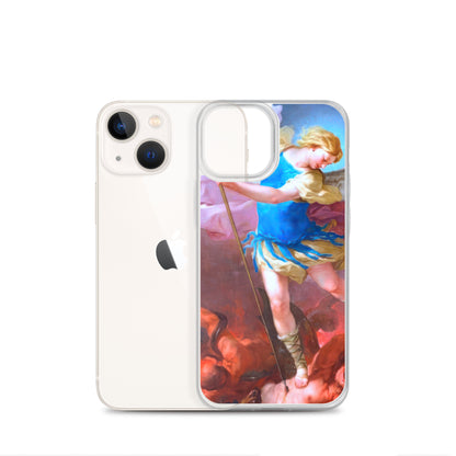 St. Michael by Artist Luca Giordano [Clear Case for iPhone]