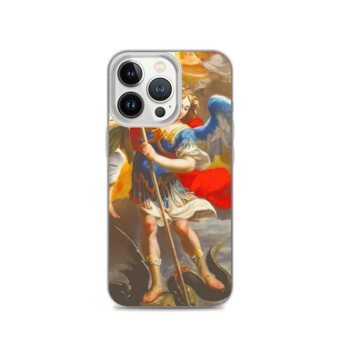 The Archangel Michael Slaying The Dragon By Simon Vouet [Clear Case for iPhone]