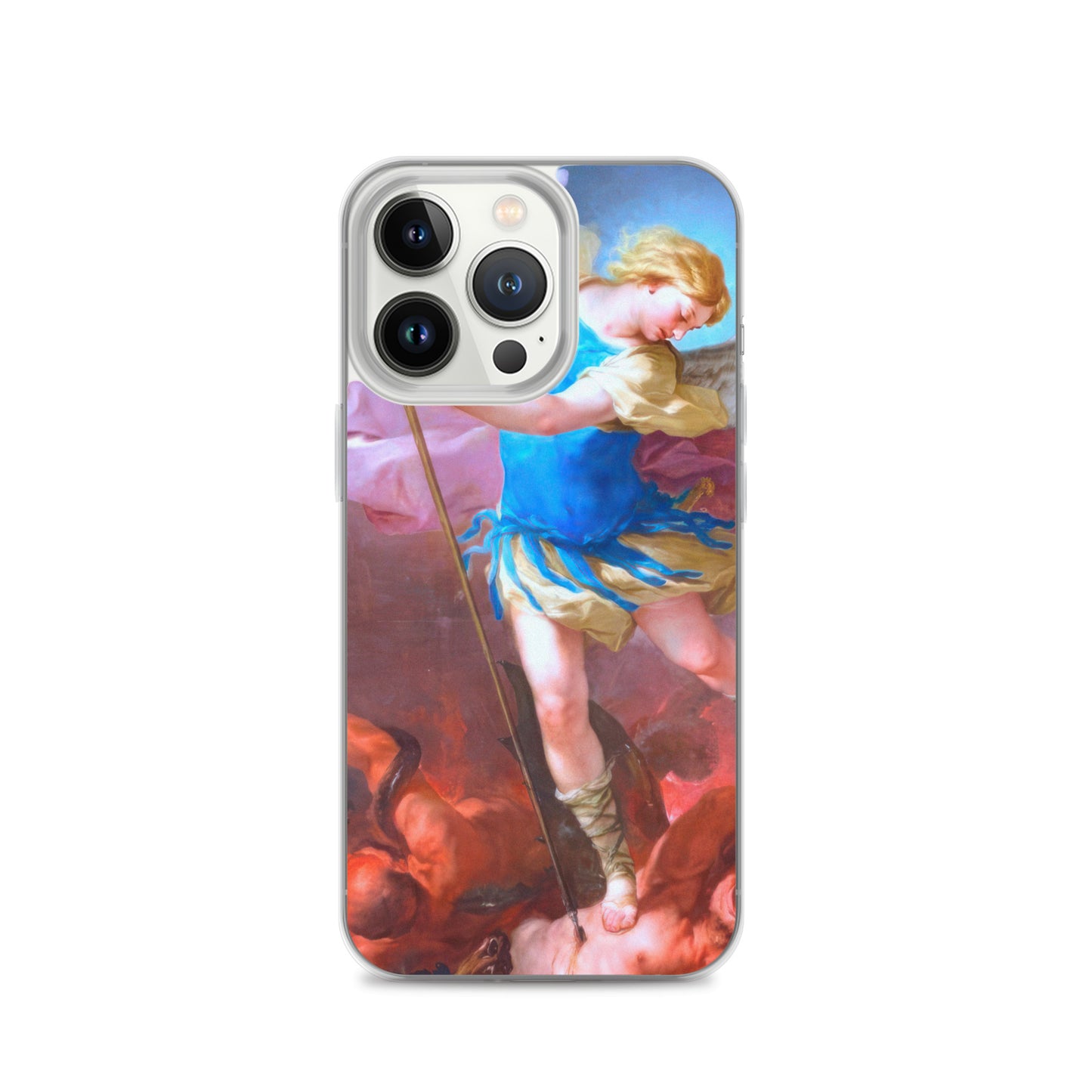 St. Michael by Artist Luca Giordano [Clear Case for iPhone]