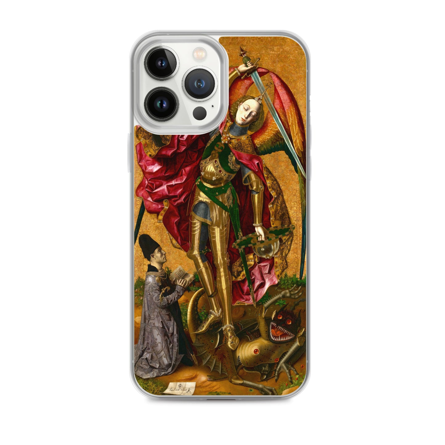 Saint Michael Triumphs over the Devil by Bartolome Bermejo [Clear Case for iPhone]