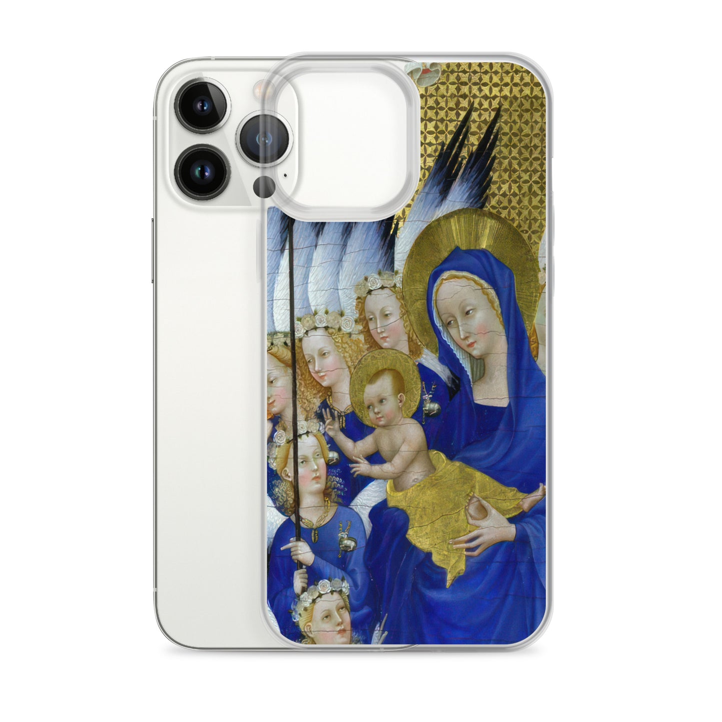 Virgin and Child with Angels by Wilton Diptych [Clear Case for iPhone]