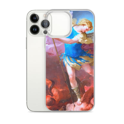 St. Michael by Artist Luca Giordano [Clear Case for iPhone]