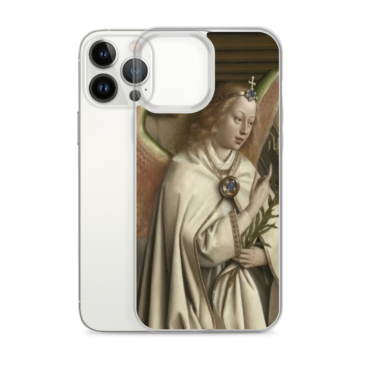 Archangel Gabriel passes the Message to Maria by Jan Van Eyck [Clear Case for iPhone]