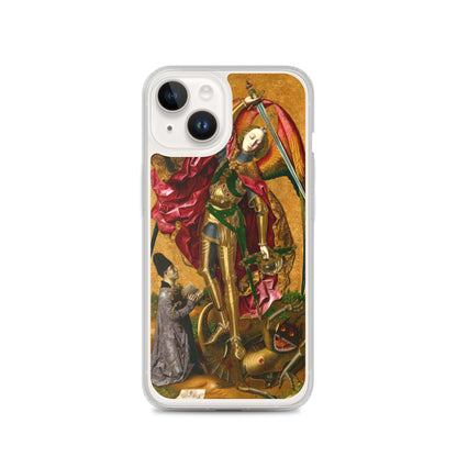 Saint Michael Triumphs over the Devil by Bartolome Bermejo [Clear Case for iPhone]