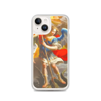 The Archangel Michael Slaying The Dragon By Simon Vouet [Clear Case for iPhone]