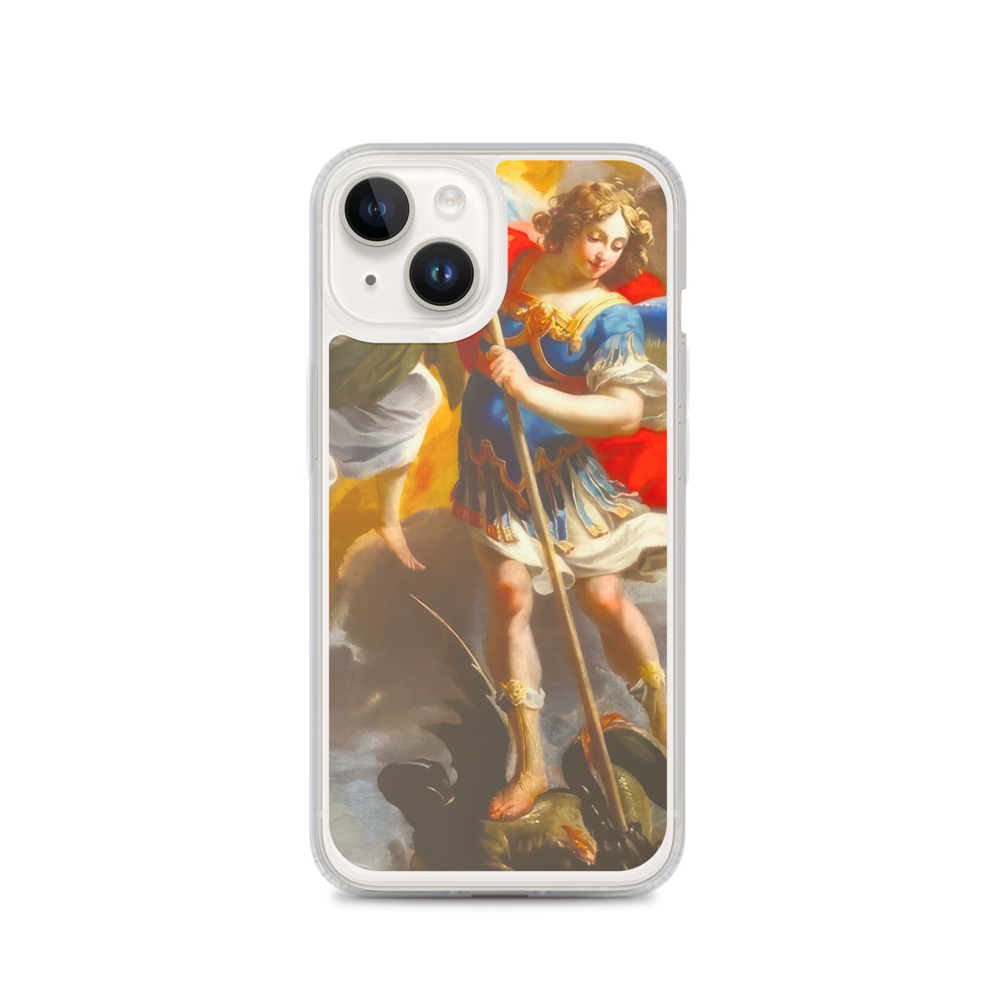 The Archangel Michael Slaying The Dragon By Simon Vouet [Clear Case for iPhone]