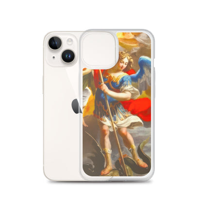 The Archangel Michael Slaying The Dragon By Simon Vouet [Clear Case for iPhone]