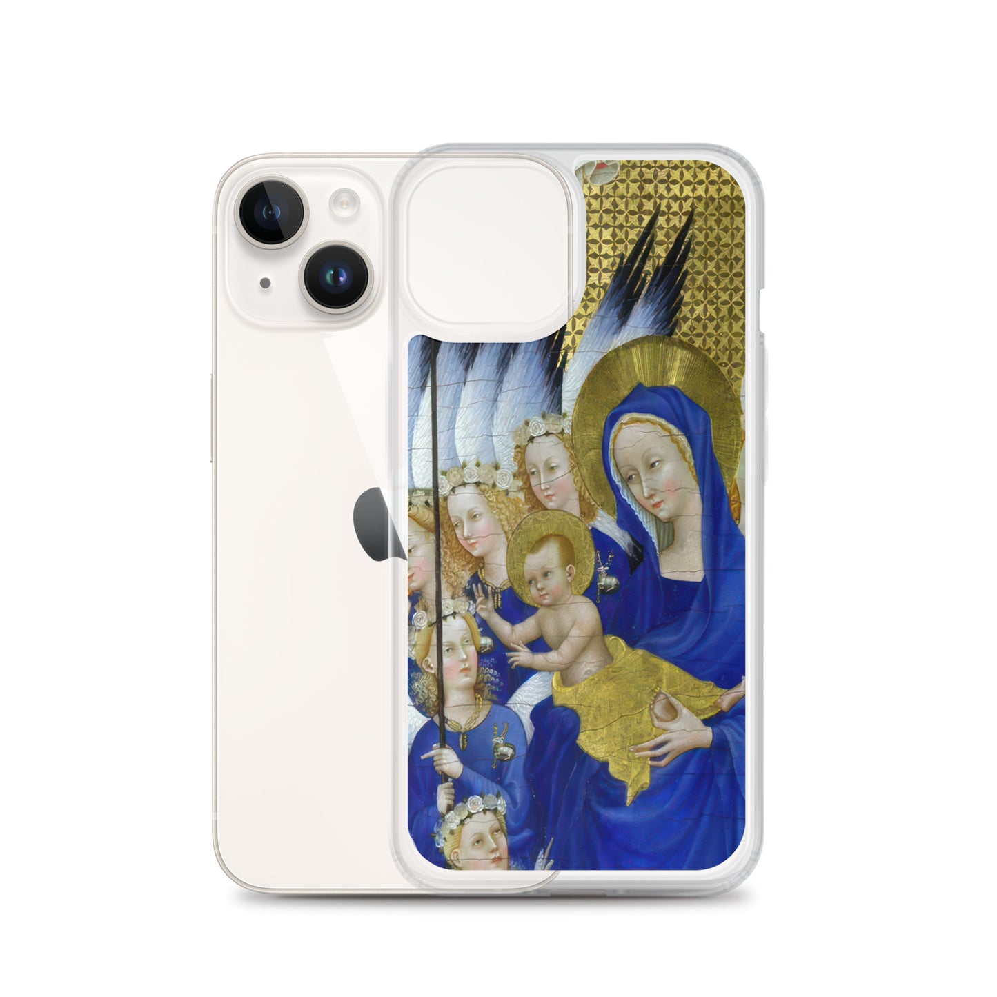 Virgin and Child with Angels by Wilton Diptych [Clear Case for iPhone]