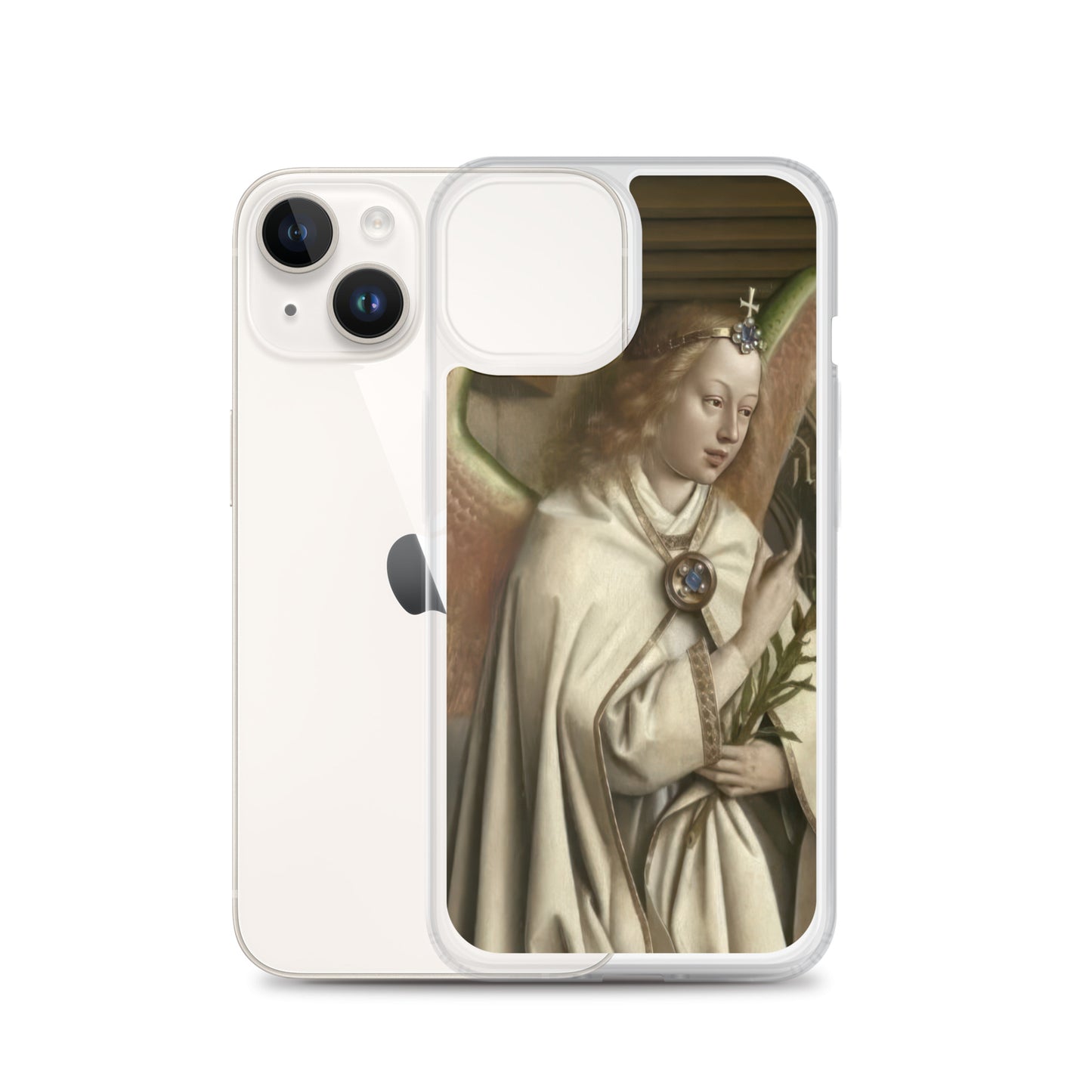 Archangel Gabriel passes the Message to Maria by Jan Van Eyck [Clear Case for iPhone]