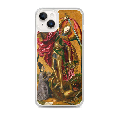 Saint Michael Triumphs over the Devil by Bartolome Bermejo [Clear Case for iPhone]