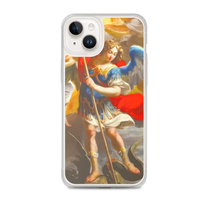 The Archangel Michael Slaying The Dragon By Simon Vouet [Clear Case for iPhone]