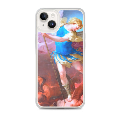 St. Michael by Artist Luca Giordano [Clear Case for iPhone]