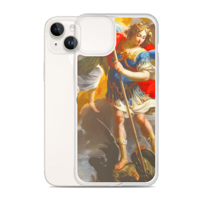 The Archangel Michael Slaying The Dragon By Simon Vouet [Clear Case for iPhone]