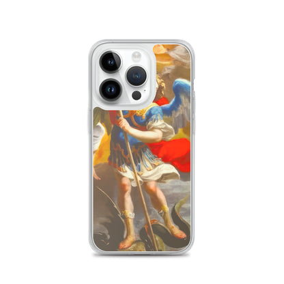 The Archangel Michael Slaying The Dragon By Simon Vouet [Clear Case for iPhone]