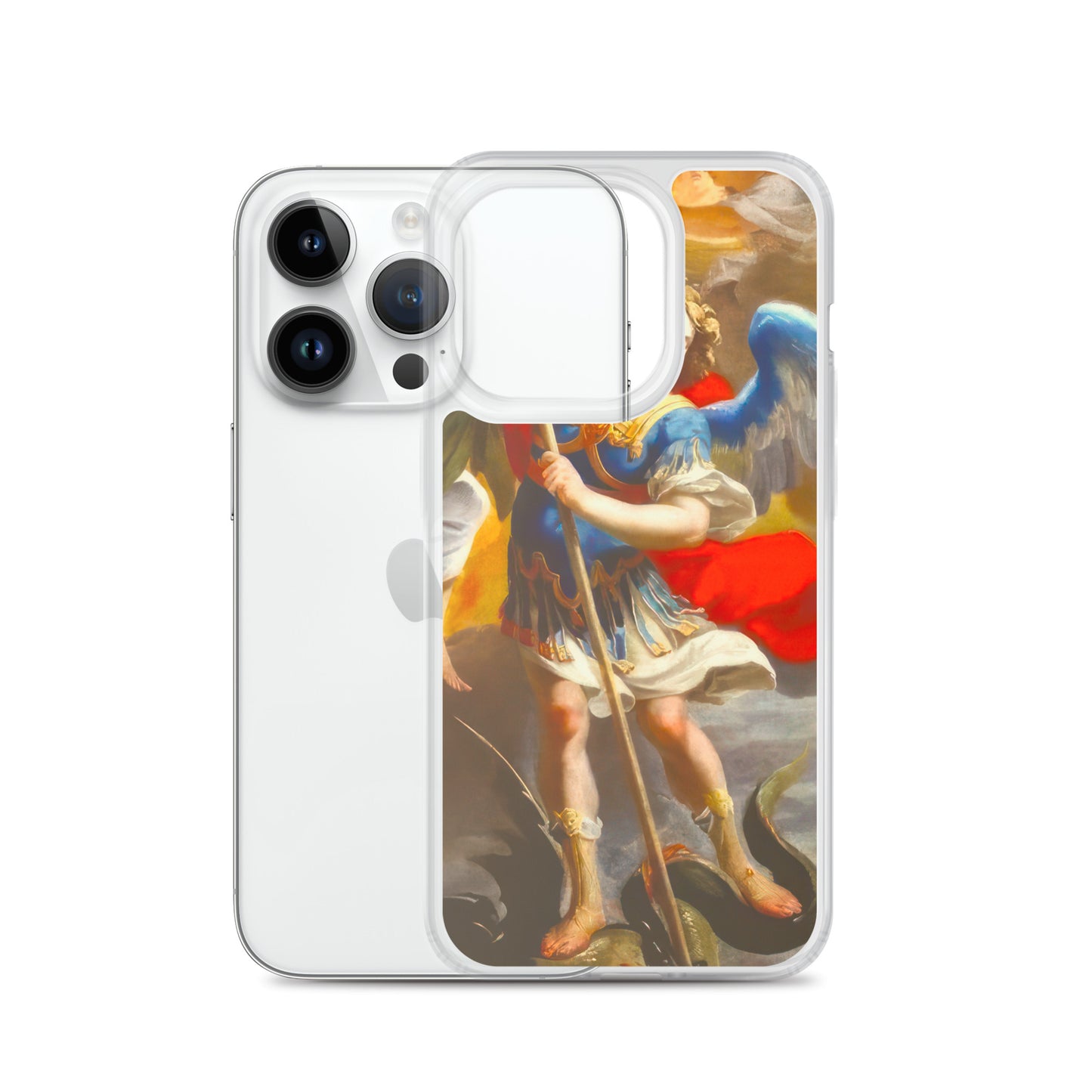 The Archangel Michael Slaying The Dragon By Simon Vouet [Clear Case for iPhone]