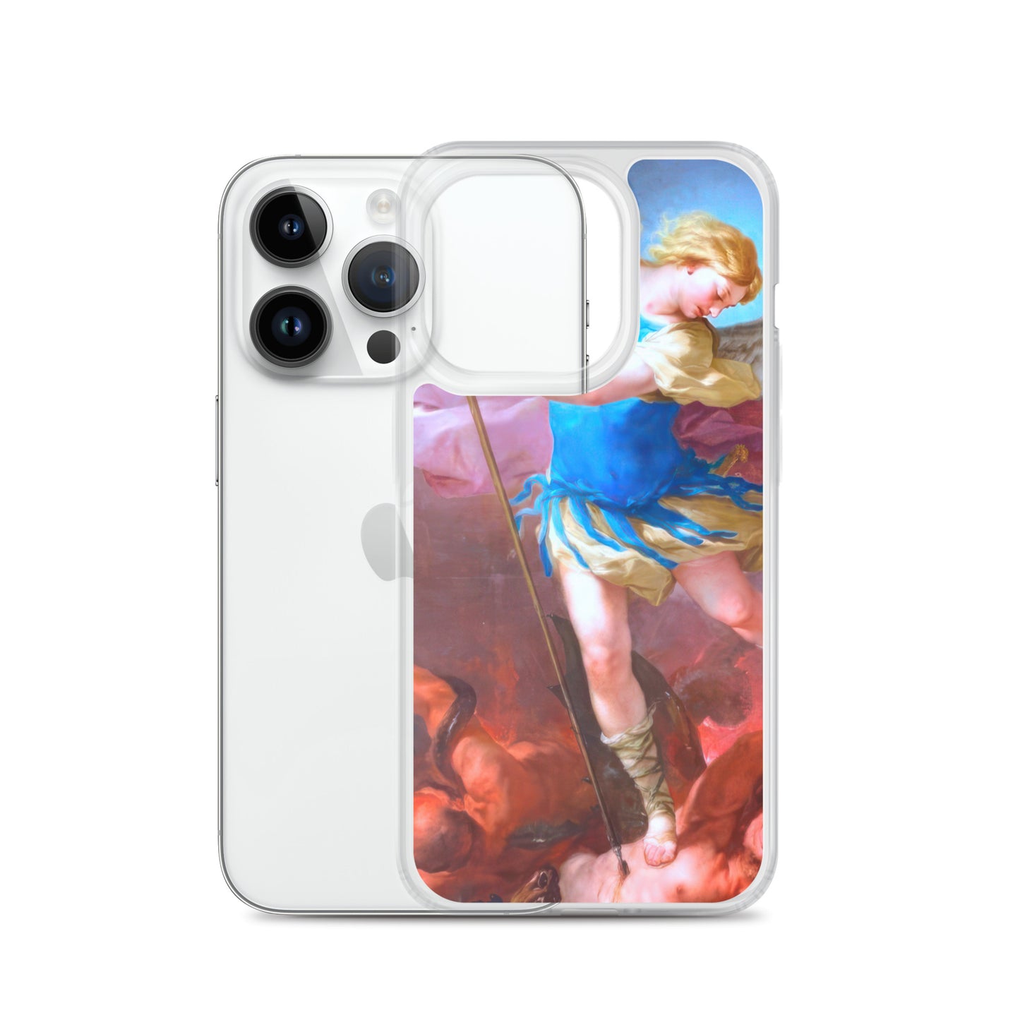 St. Michael by Artist Luca Giordano [Clear Case for iPhone]