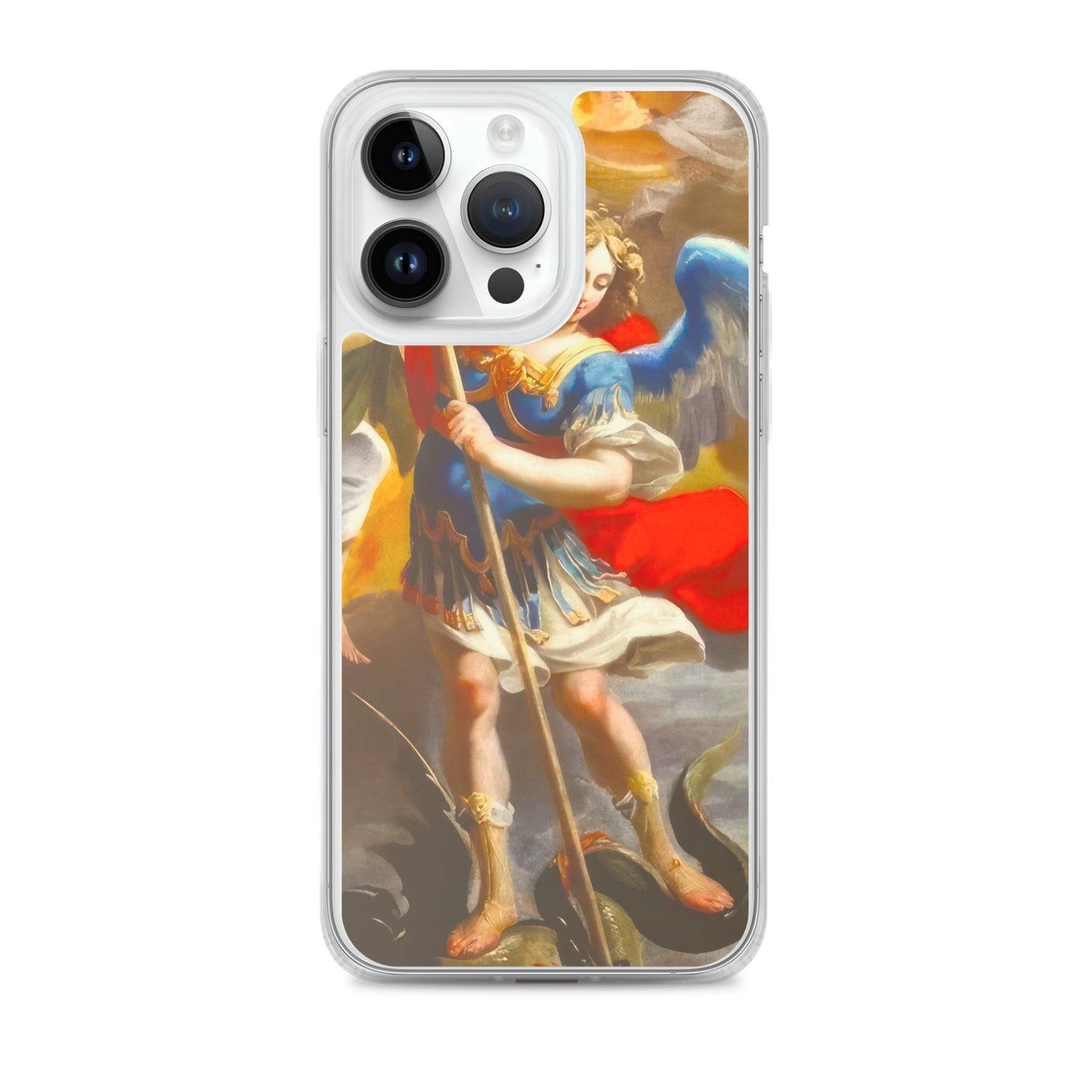 The Archangel Michael Slaying The Dragon By Simon Vouet [Clear Case for iPhone]