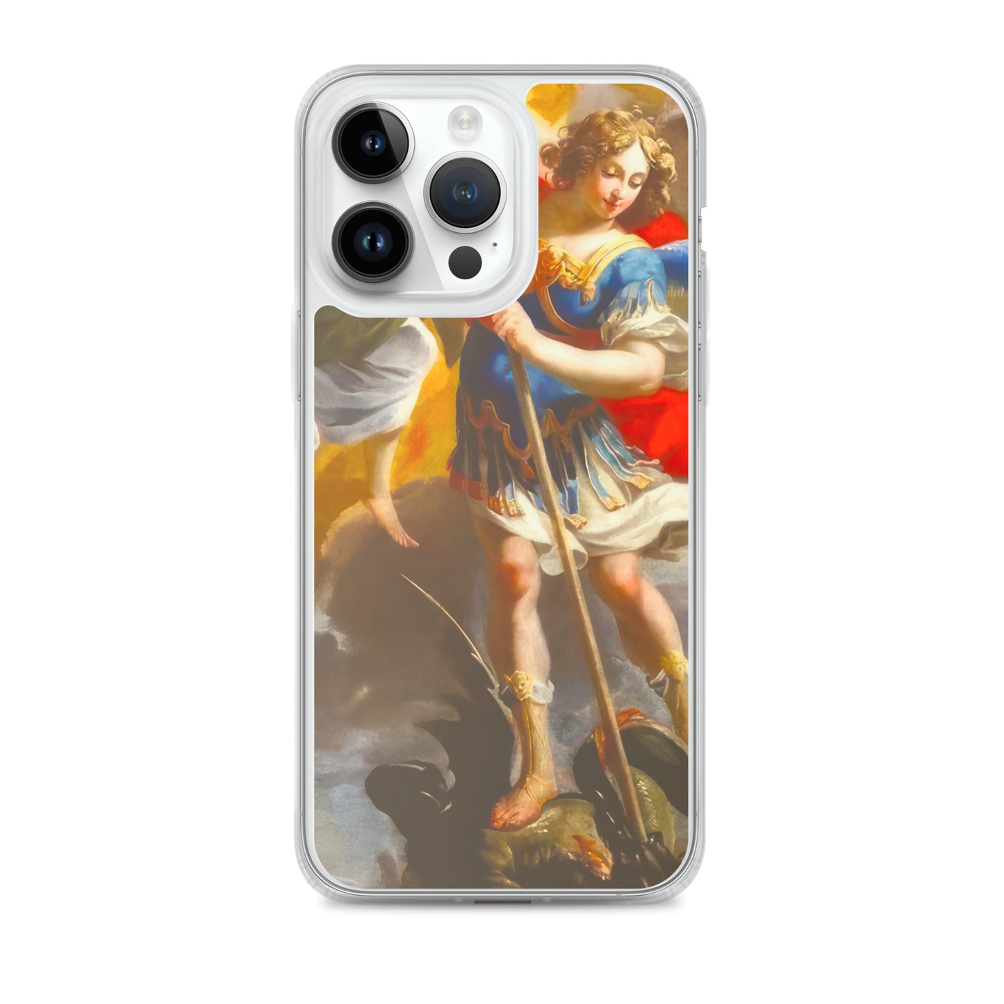 The Archangel Michael Slaying The Dragon By Simon Vouet [Clear Case for iPhone]