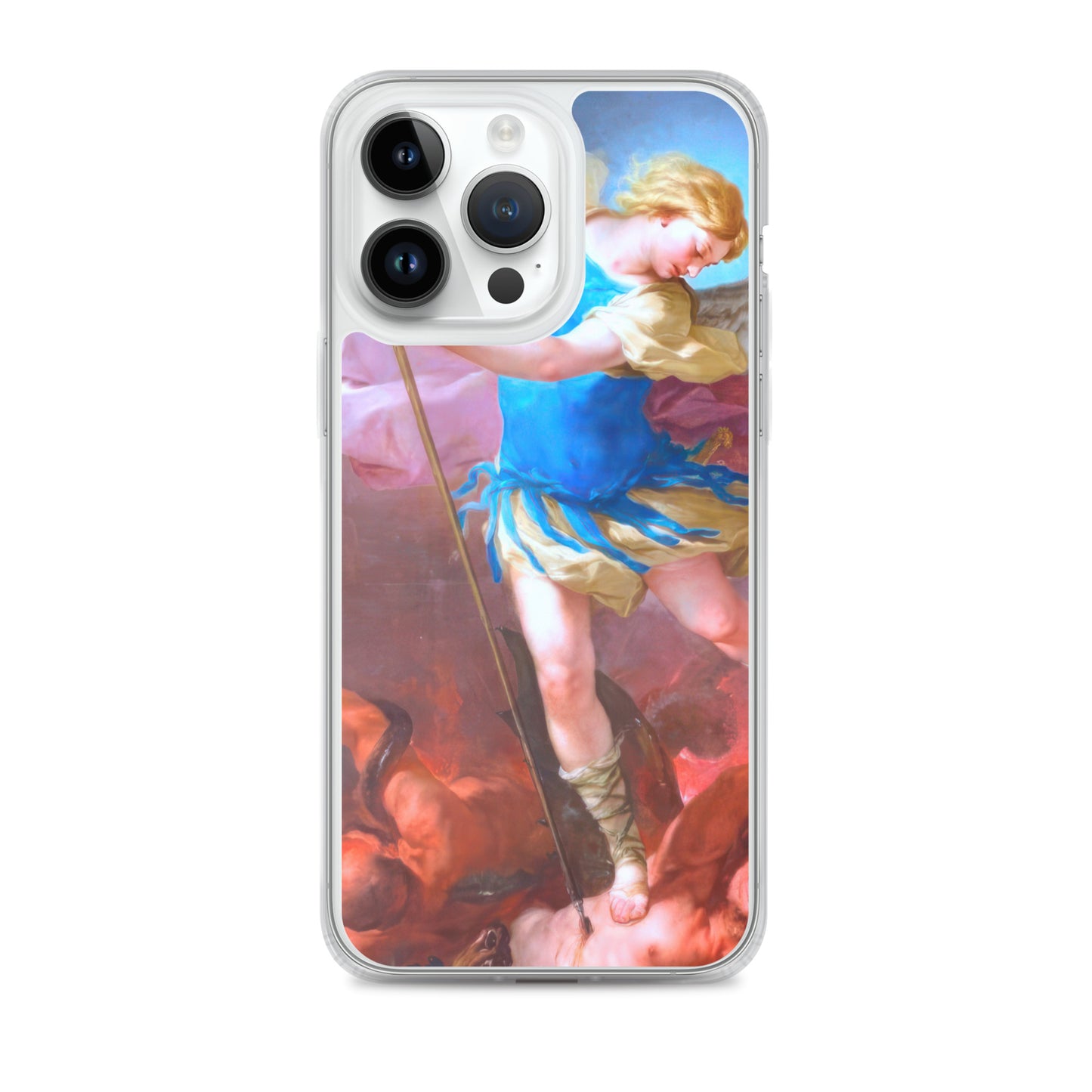 St. Michael by Artist Luca Giordano [Clear Case for iPhone]