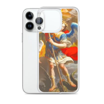 The Archangel Michael Slaying The Dragon By Simon Vouet [Clear Case for iPhone]