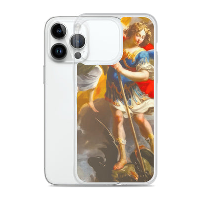 The Archangel Michael Slaying The Dragon By Simon Vouet [Clear Case for iPhone]