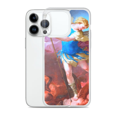 St. Michael by Artist Luca Giordano [Clear Case for iPhone]