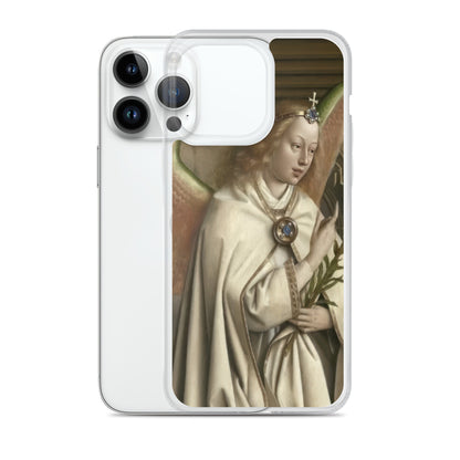 Archangel Gabriel passes the Message to Maria by Jan Van Eyck [Clear Case for iPhone]