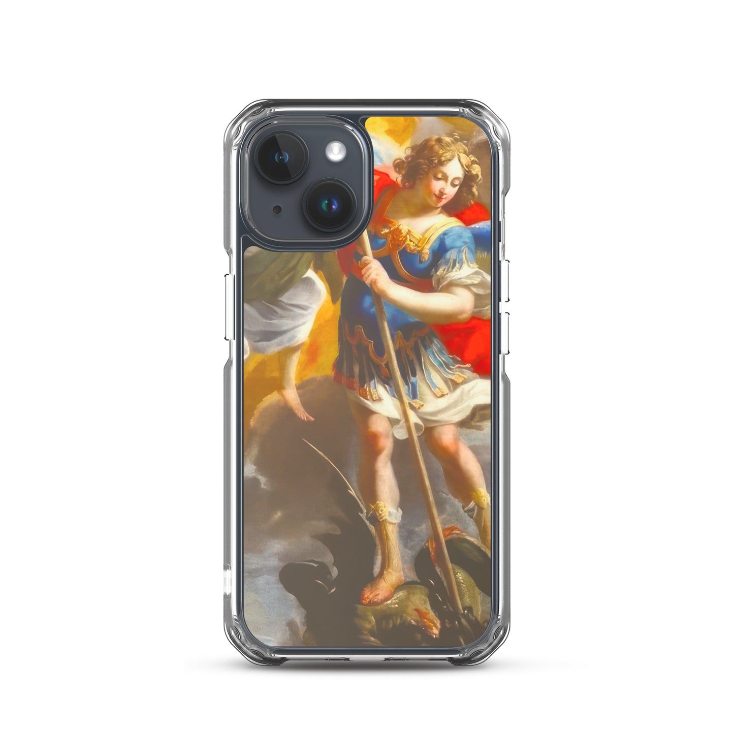 The Archangel Michael Slaying The Dragon By Simon Vouet [Clear Case for iPhone]