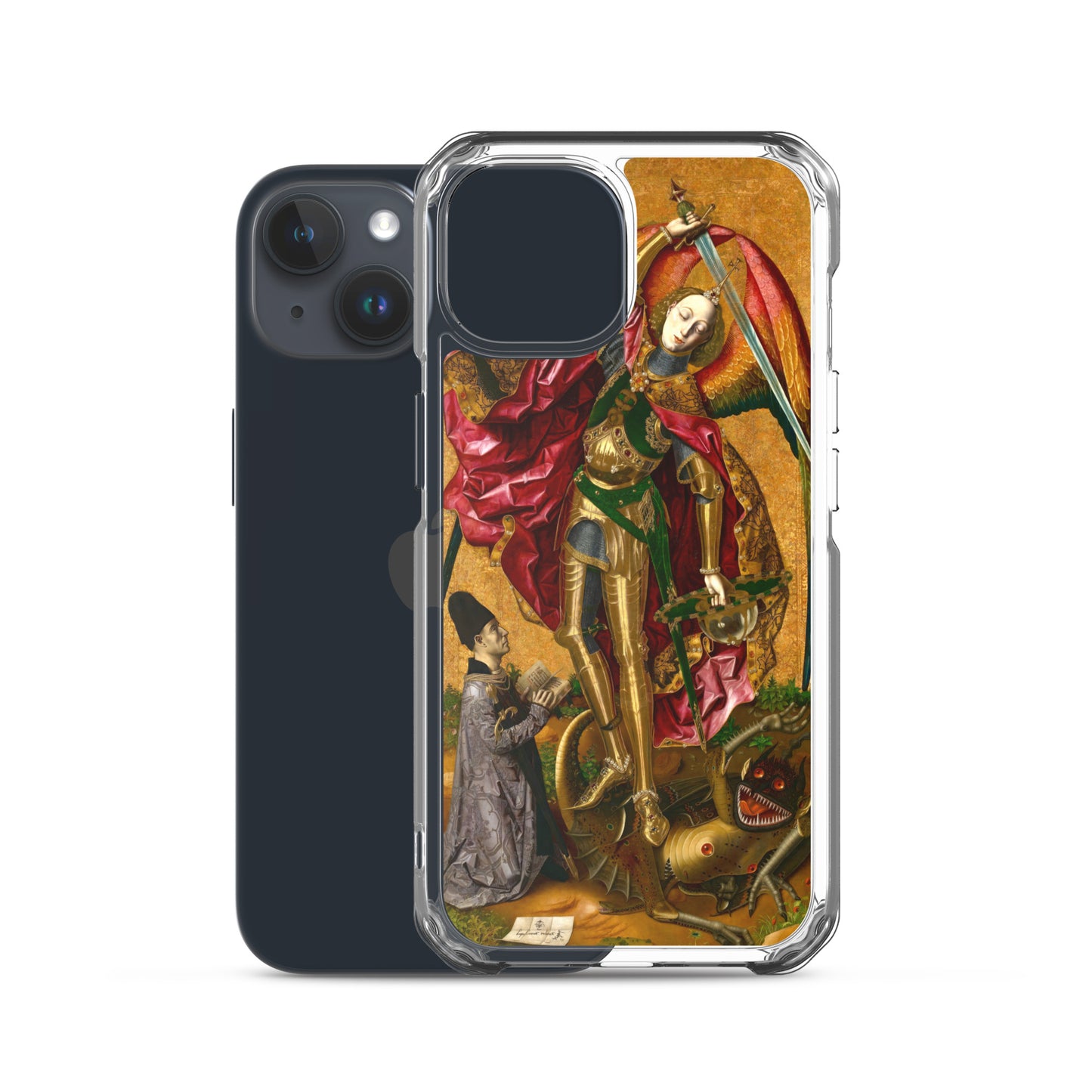 Saint Michael Triumphs over the Devil by Bartolome Bermejo [Clear Case for iPhone]