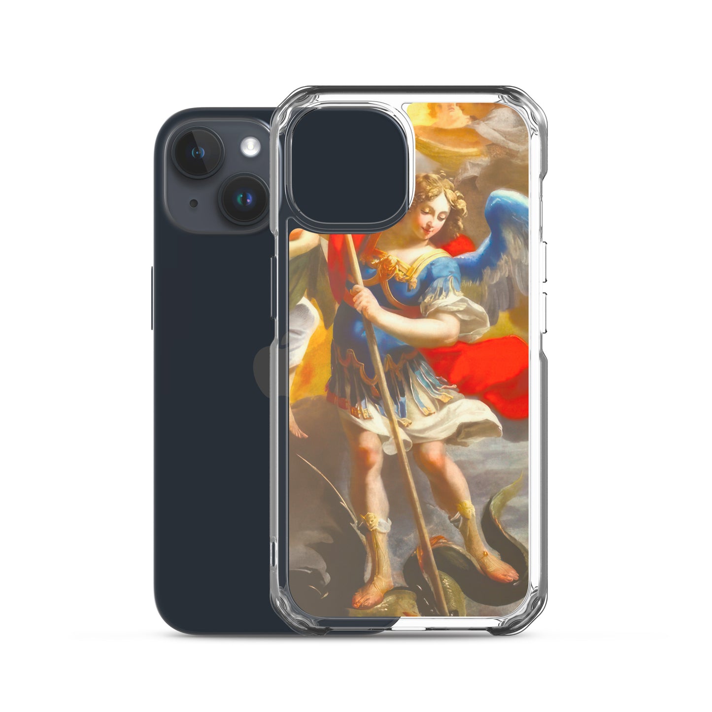 The Archangel Michael Slaying The Dragon By Simon Vouet [Clear Case for iPhone]