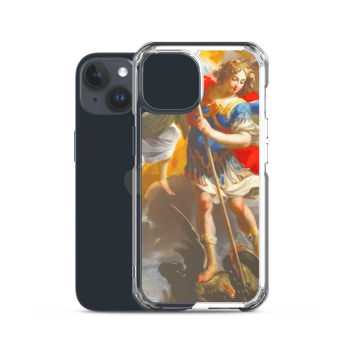 The Archangel Michael Slaying The Dragon By Simon Vouet [Clear Case for iPhone]