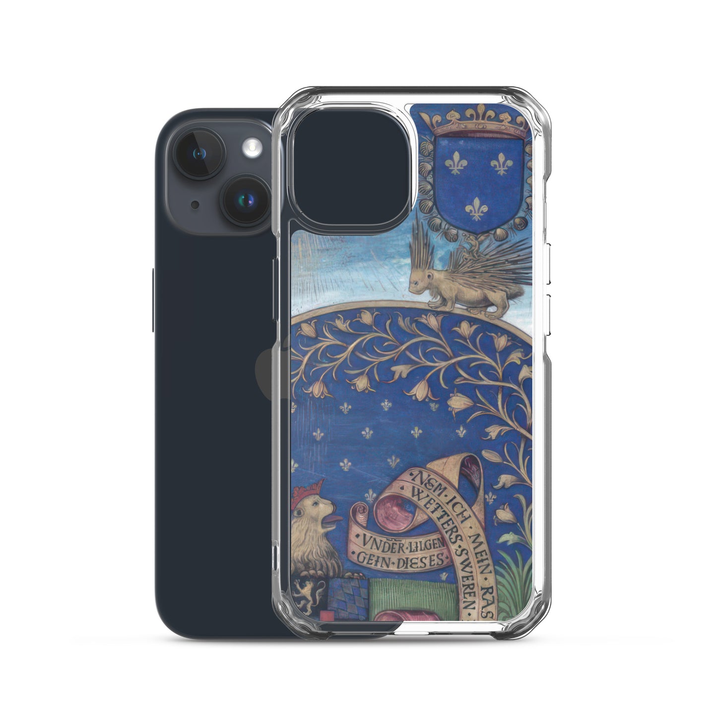 Blue Manuscript [Clear Case for iPhone]