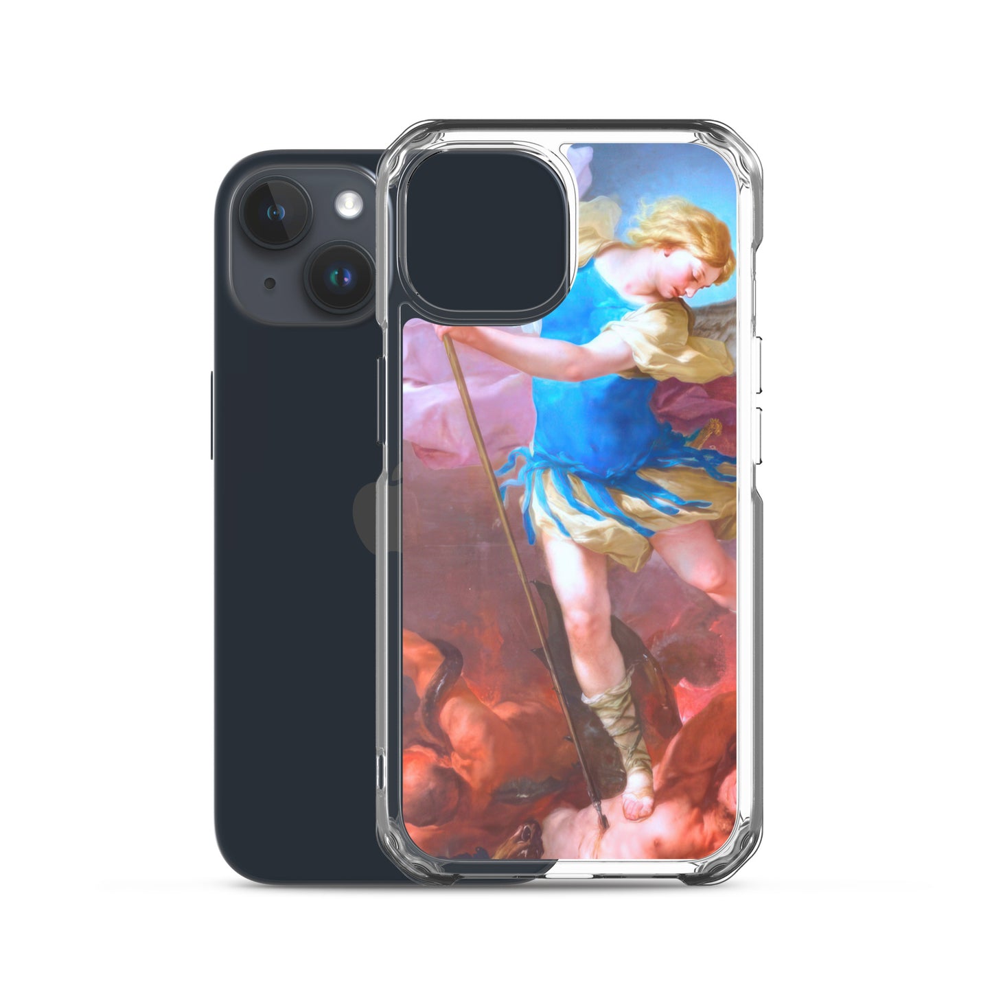 St. Michael by Artist Luca Giordano [Clear Case for iPhone]