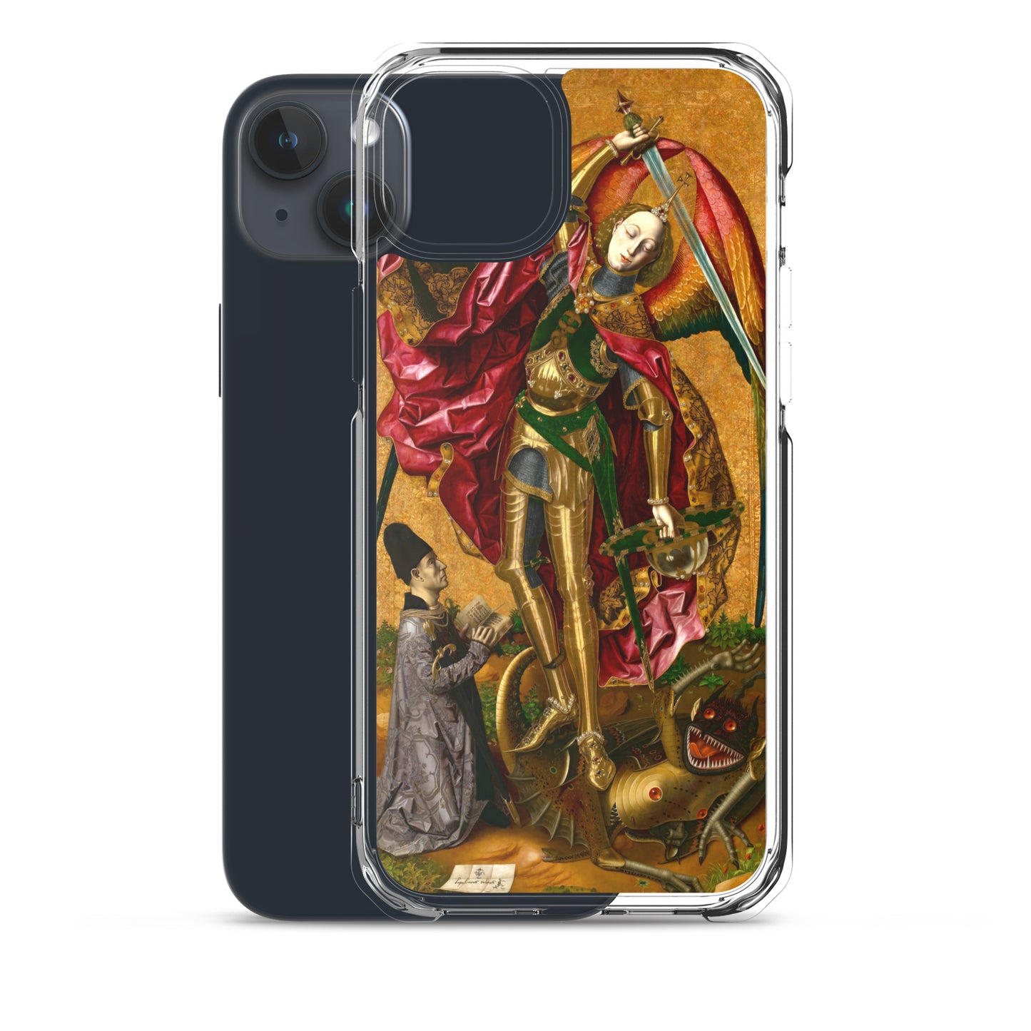 Saint Michael Triumphs over the Devil by Bartolome Bermejo [Clear Case for iPhone]