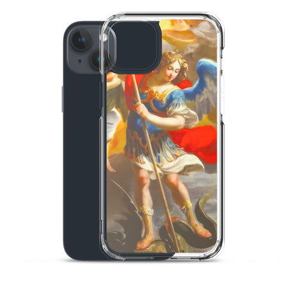 The Archangel Michael Slaying The Dragon By Simon Vouet [Clear Case for iPhone]