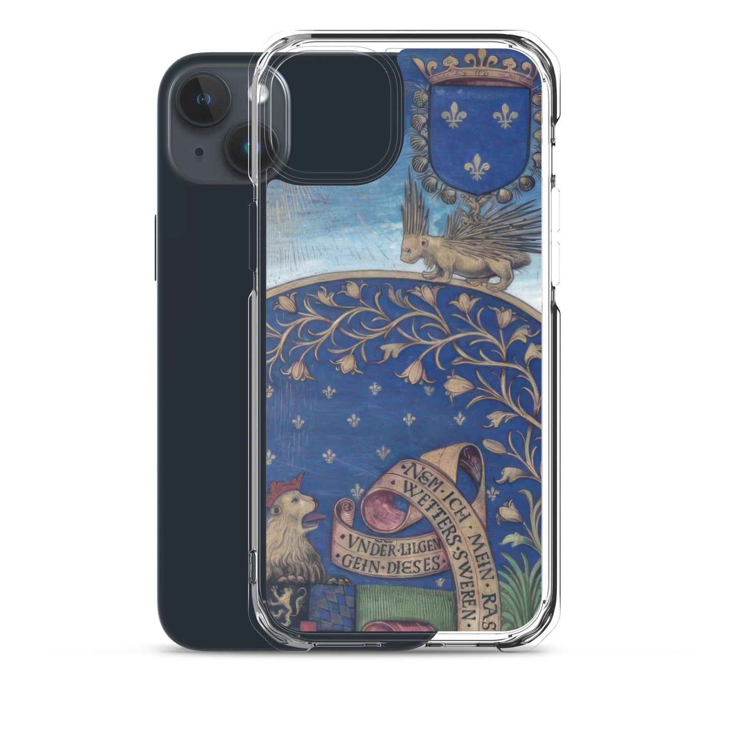 Blue Manuscript [Clear Case for iPhone]