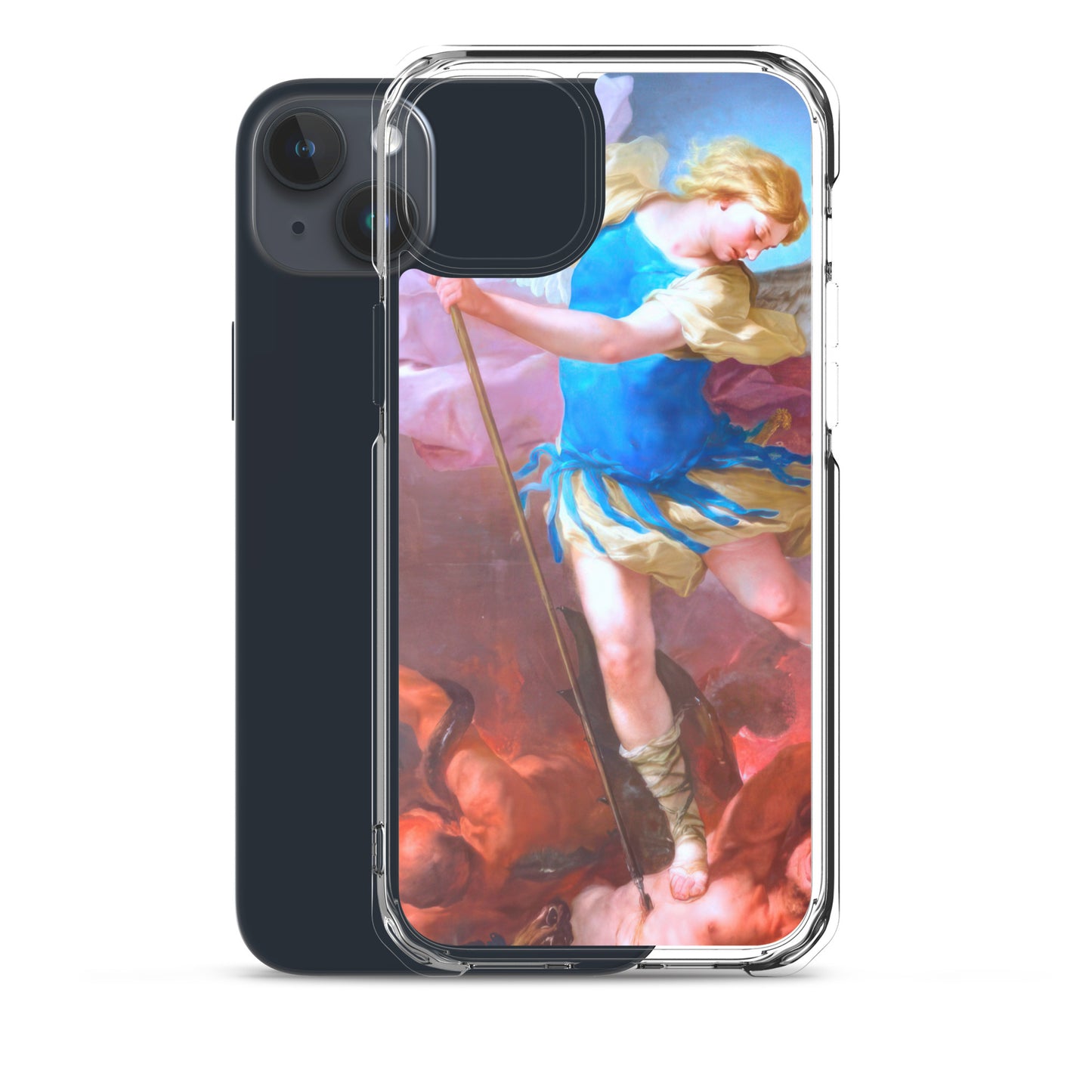 St. Michael by Artist Luca Giordano [Clear Case for iPhone]