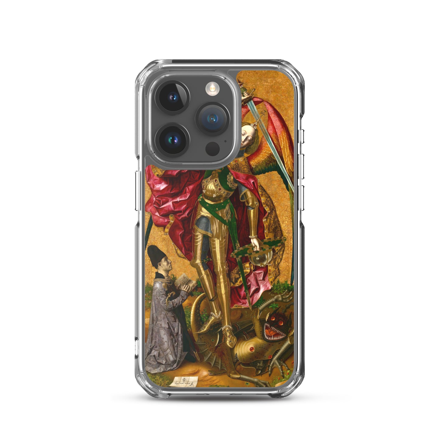 Saint Michael Triumphs over the Devil by Bartolome Bermejo [Clear Case for iPhone]