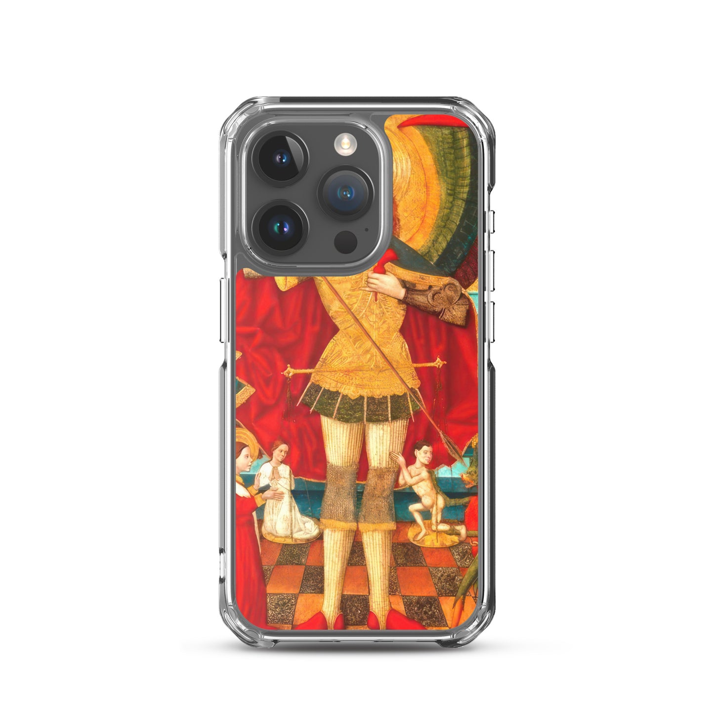 Saint Michael Weighing Souls by Juan de la Abadía [Clear Case for iPhone]