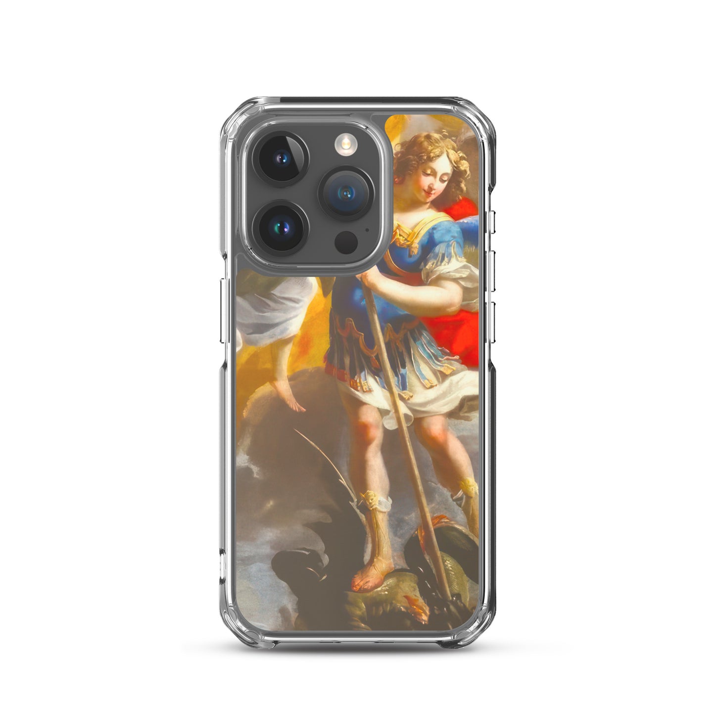 The Archangel Michael Slaying The Dragon By Simon Vouet [Clear Case for iPhone]