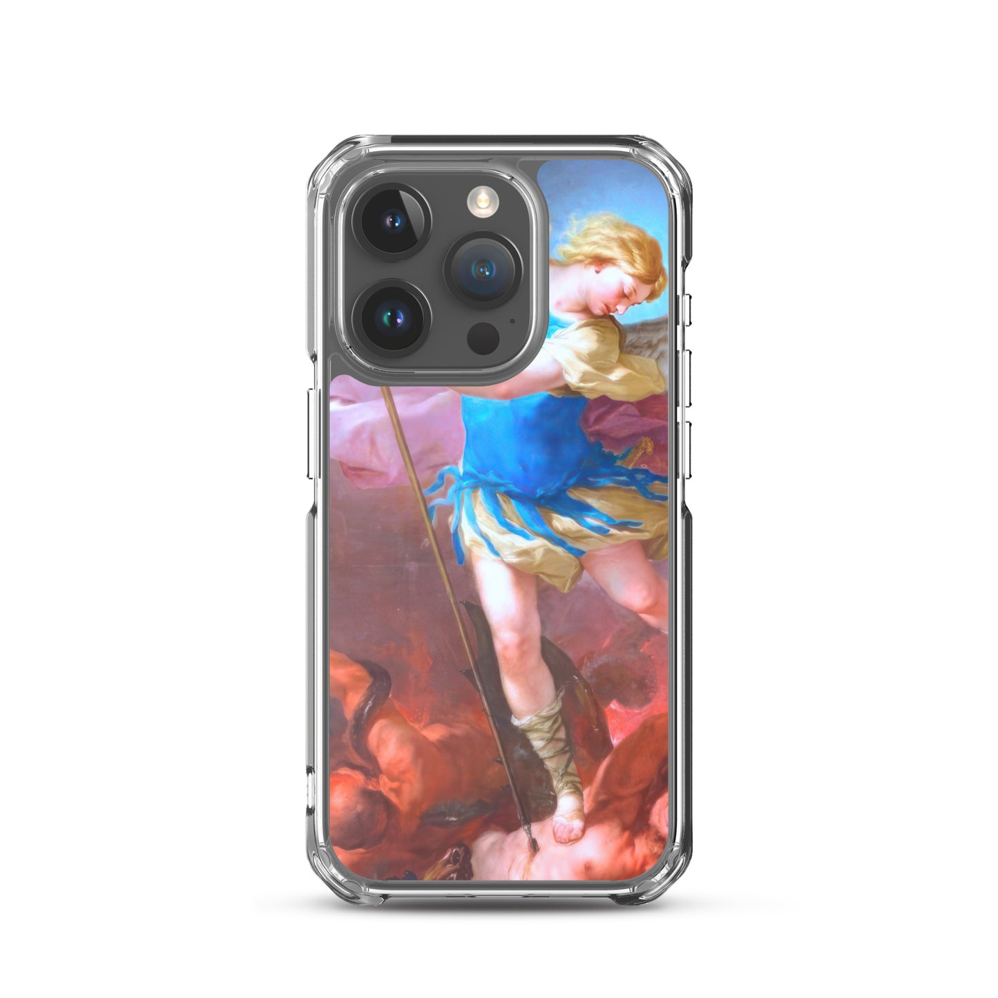 St. Michael by Artist Luca Giordano [Clear Case for iPhone]