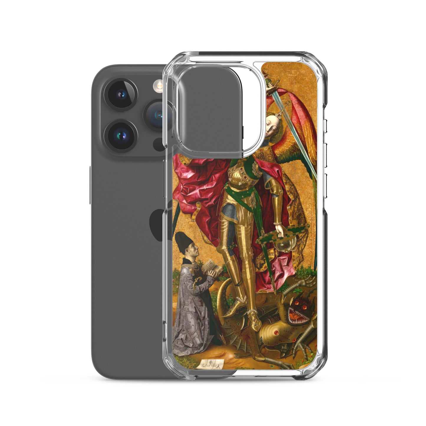 Saint Michael Triumphs over the Devil by Bartolome Bermejo [Clear Case for iPhone]