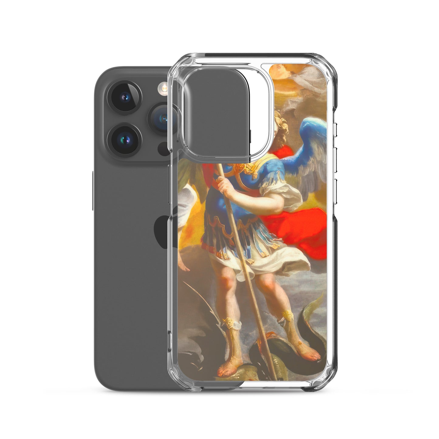 The Archangel Michael Slaying The Dragon By Simon Vouet [Clear Case for iPhone]