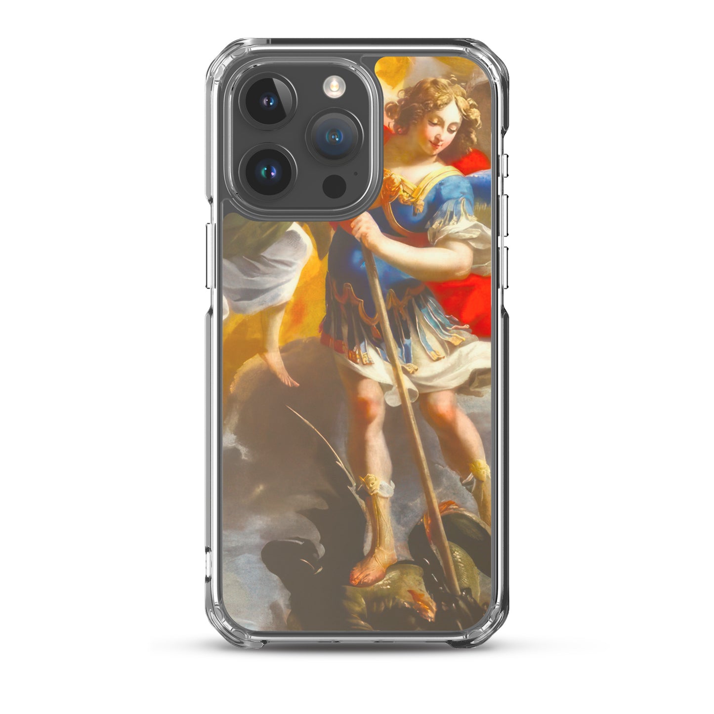 The Archangel Michael Slaying The Dragon By Simon Vouet [Clear Case for iPhone]