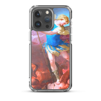 St. Michael by Artist Luca Giordano [Clear Case for iPhone]