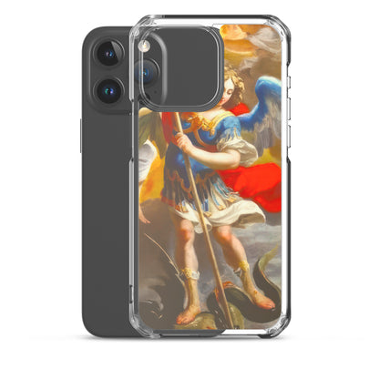 The Archangel Michael Slaying The Dragon By Simon Vouet [Clear Case for iPhone]