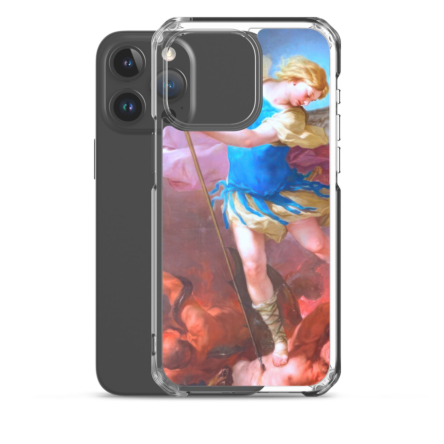 St. Michael by Artist Luca Giordano [Clear Case for iPhone]