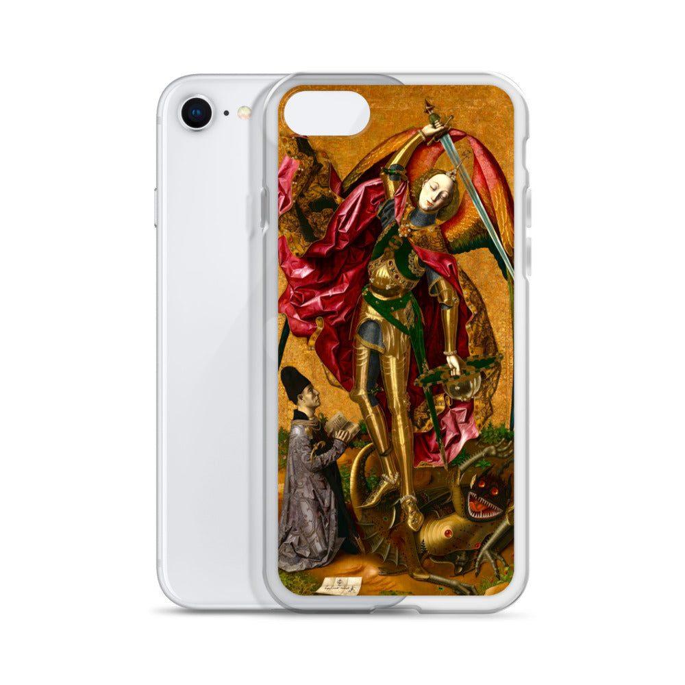 Saint Michael Triumphs over the Devil by Bartolome Bermejo [Clear Case for iPhone]