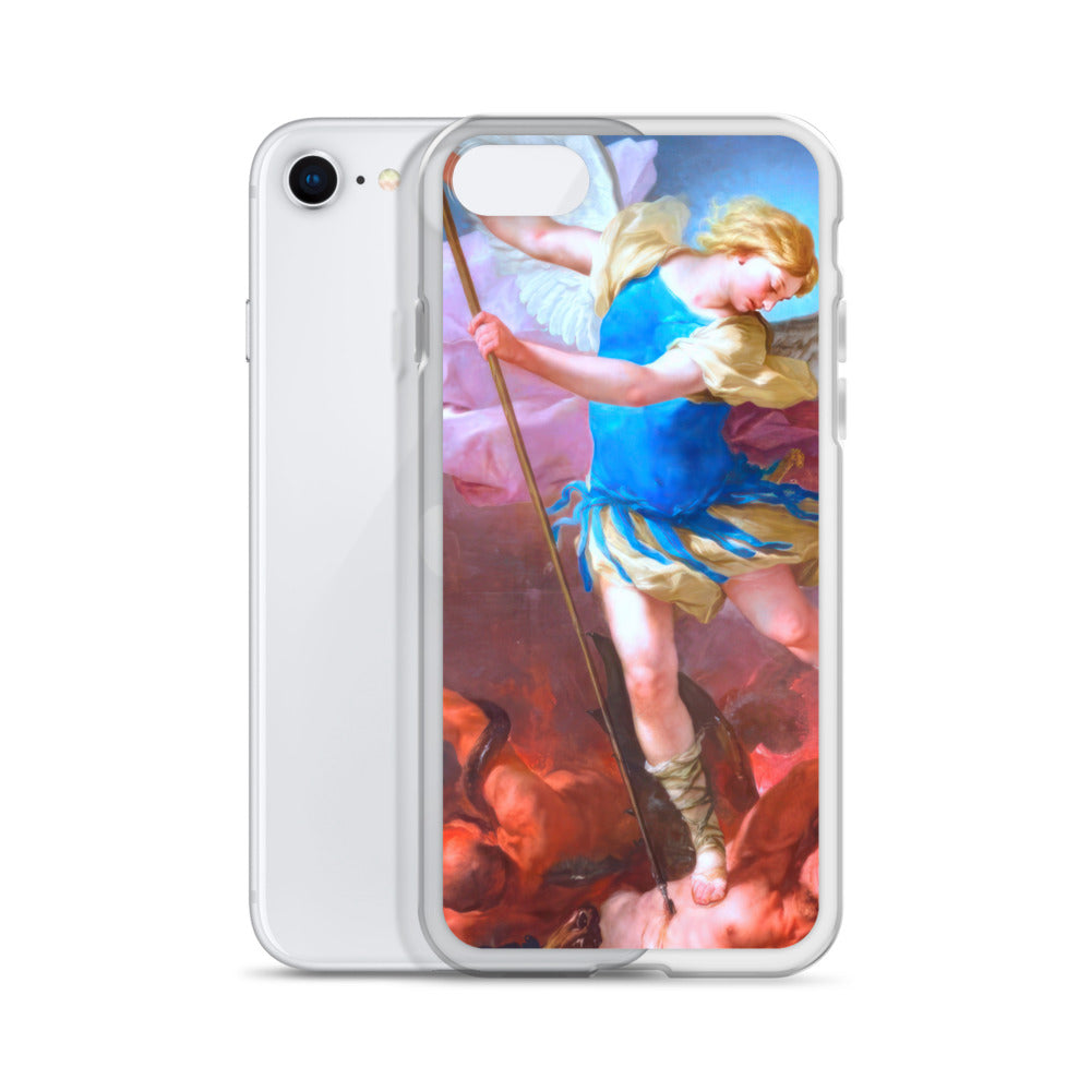 St. Michael by Artist Luca Giordano [Clear Case for iPhone]